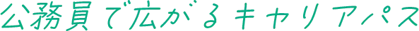 公務員で広がるキャリアパス