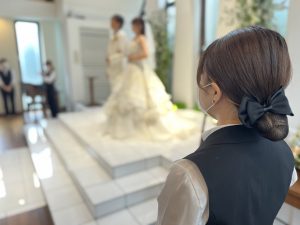 1年に2回開催される学生主体の模擬結婚式